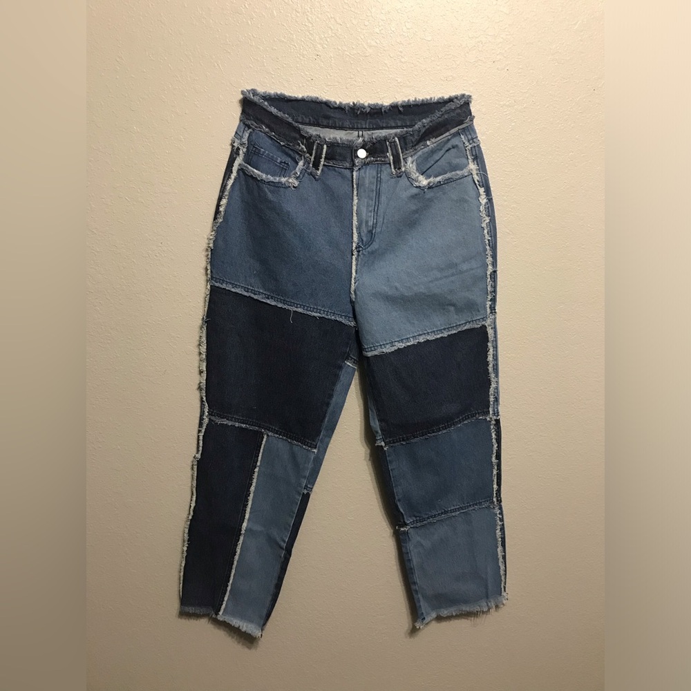 Patch Denim Pants Brand New Plus Size Denim